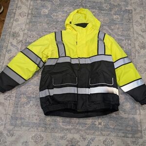 High-Visibility Yellow and Black Jacket